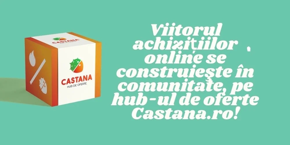 Viitorul achizițiilor online se construieşte în comunitate, pe hub-ul de oferte Castana.ro!