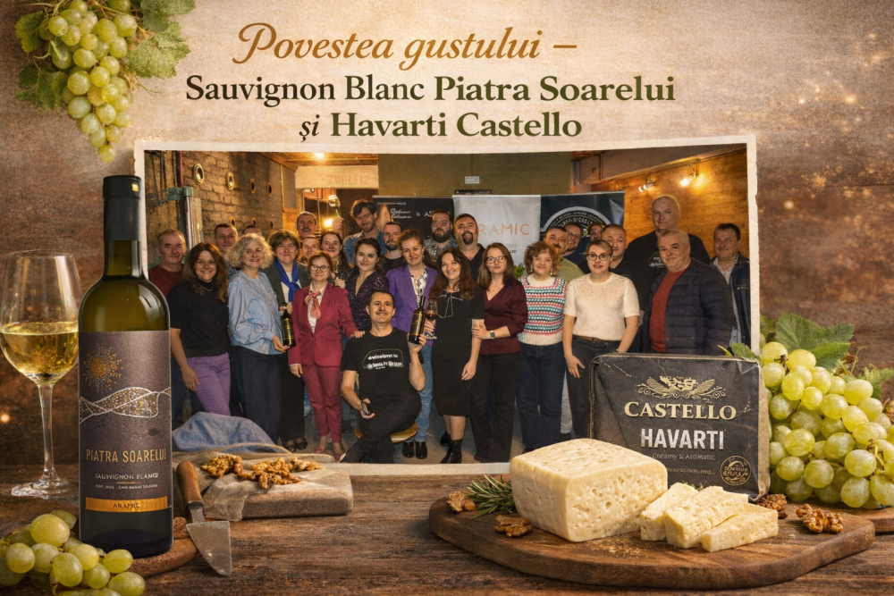 Povestea gustului - Sauvignon Blanc Piatra Soarelui și Havarti Castello 0